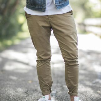 Isporer Men's Straight Fit Chino Pants — Cotton Twill